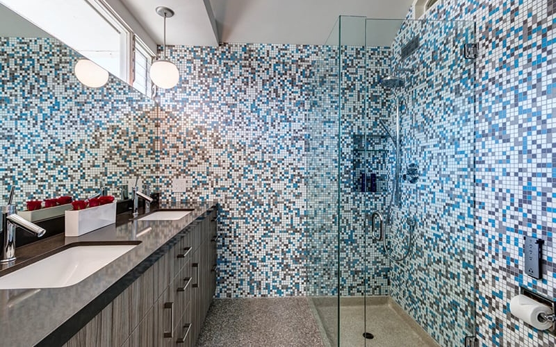 Gạch Mosaic lát nền nhà tắm