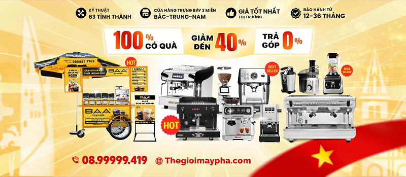 hệ thống máy pha cafe