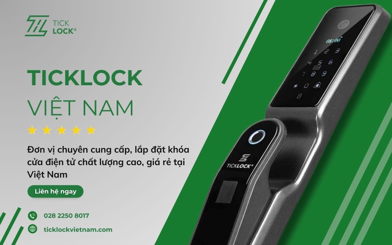 Hệ thống khóa cửa điện tử TICKLOCK Việt Nam