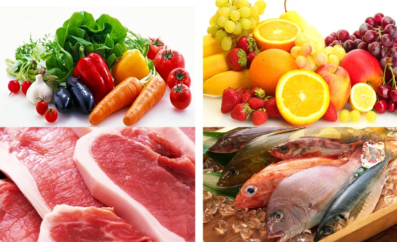 thực phẩm sạch tết