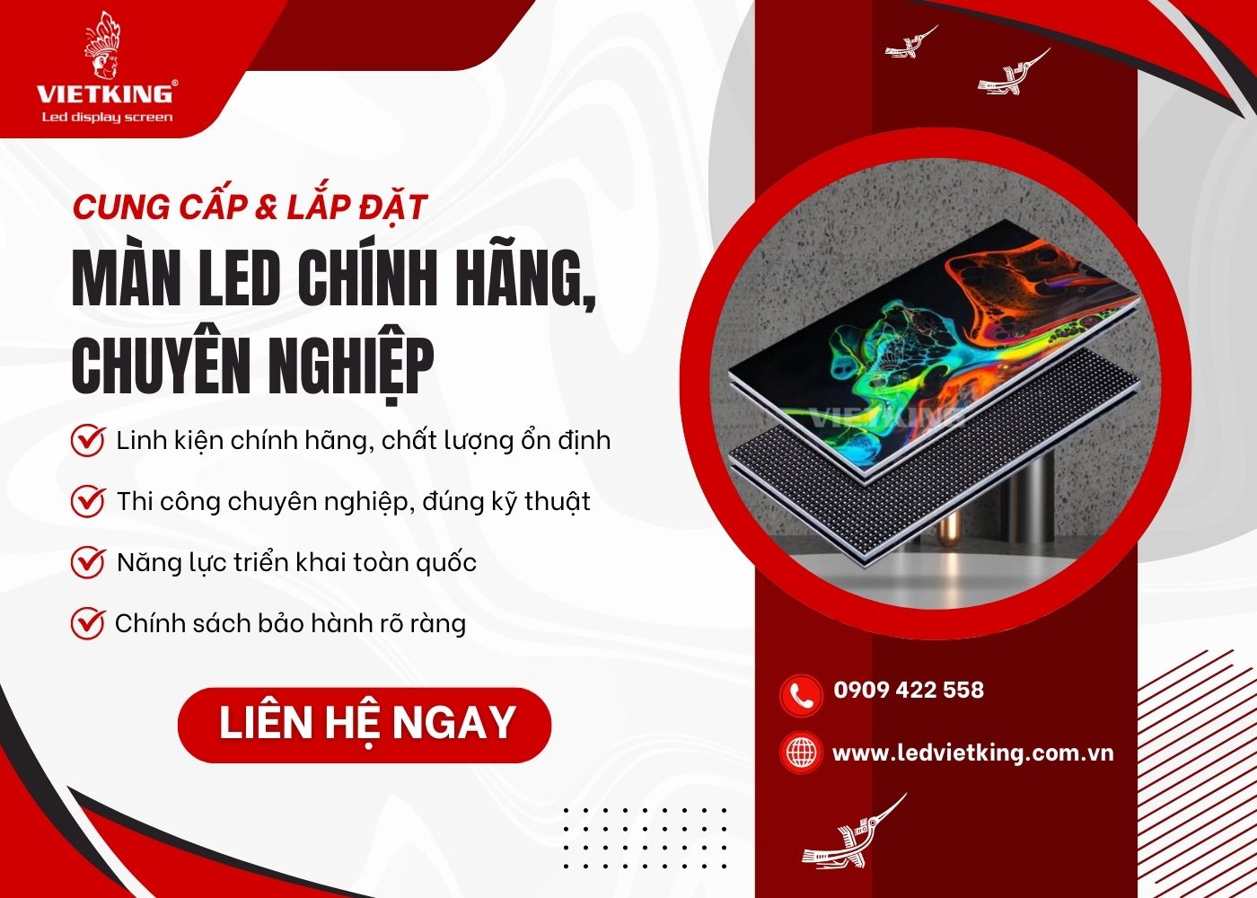 VIETKING - Công ty lắp đặt màn hình LED sân khấu uy tín