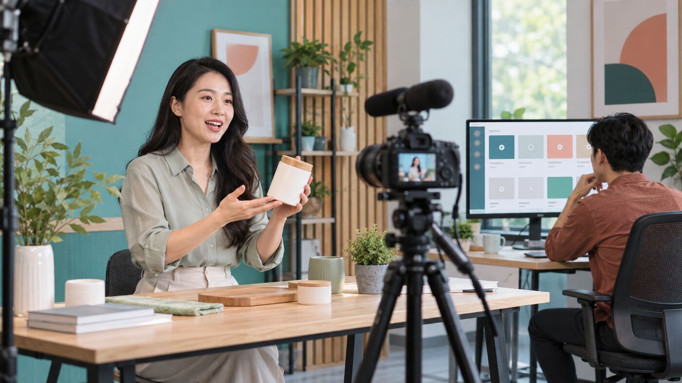 Góc làm việc minh họa chủ đề công ty thiết kế website khóa học online